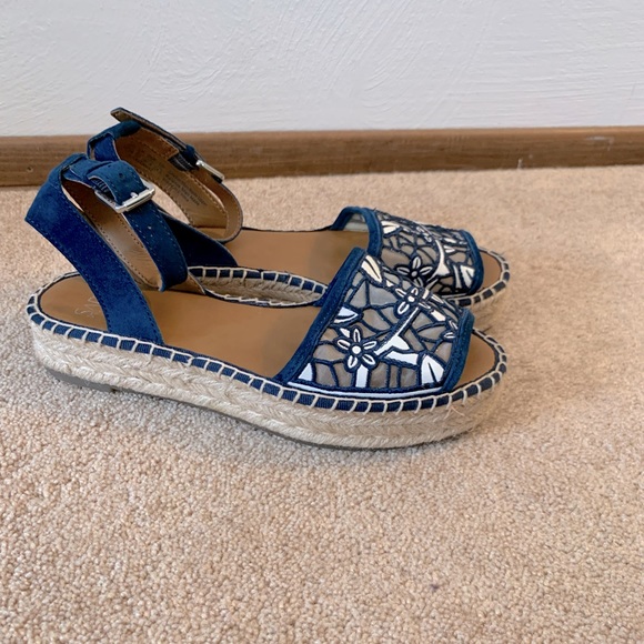 Franco Sarto Shoes - Sarto by Franco Sarto Ravenna 2 Platform Espadrille Sandals in Blue